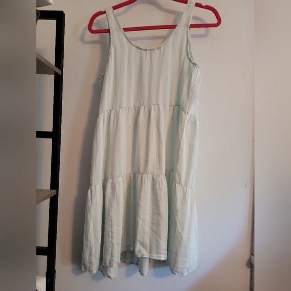 Blue and white striped dress - Picture 2 of 3